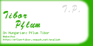 tibor pflum business card